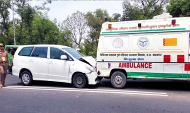 राष्ट्रपति का दौरा : राष्ट्रपति के बेड़े के दो वाहन आपस में टकराए, 20 मिनट तक यातायात रहा बाधित