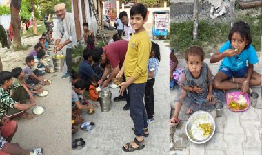 दीपों के पर्व पर भूखों के चेहरों पर मुस्कान: बृज की रसोई ने रौशन की मानवता की दीपावली